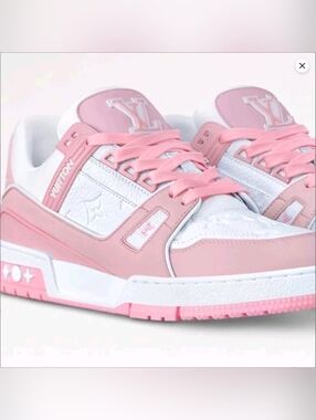 Pink & White Sneakers